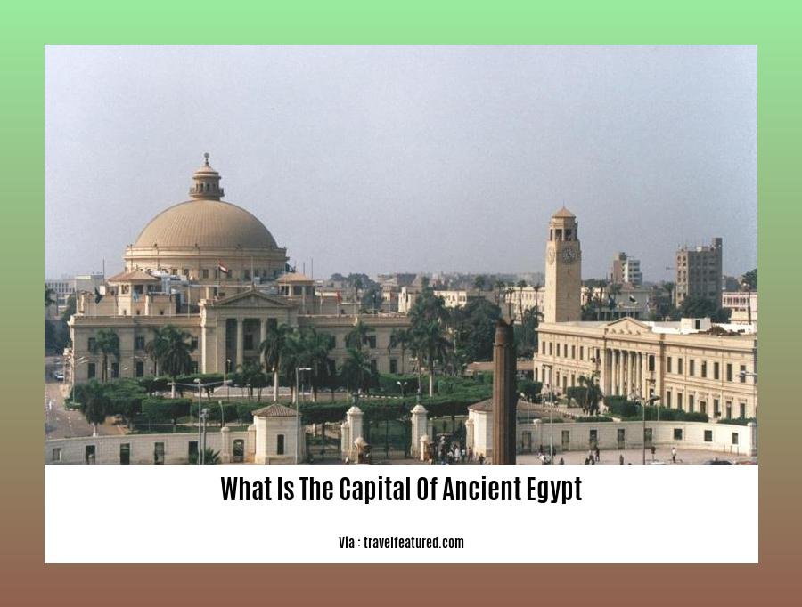 what is the capital of ancient egypt