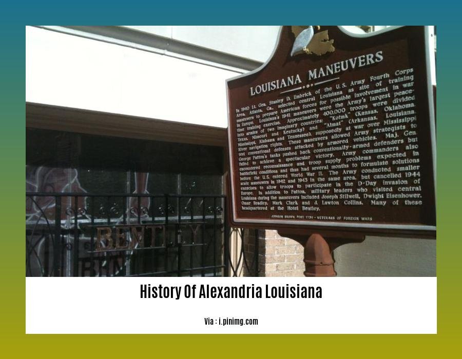 History Of Alexandria Louisiana