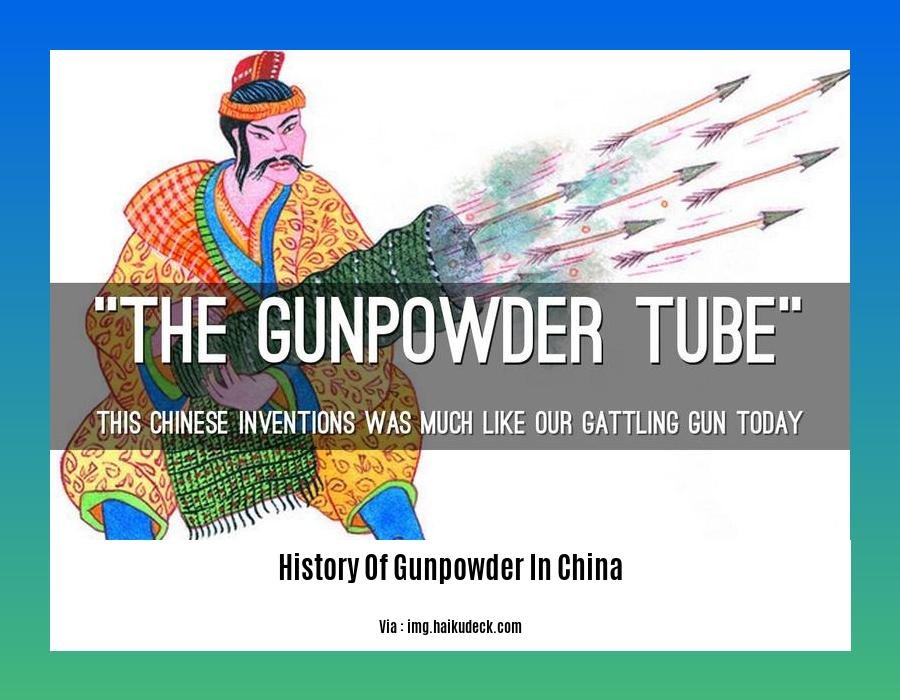 History Of Gunpowder In China