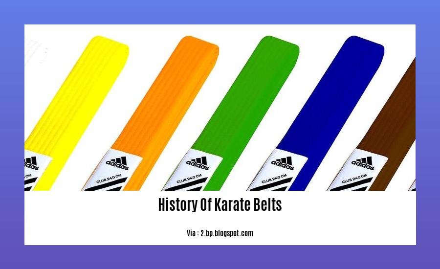 History Of Karate Belts 2