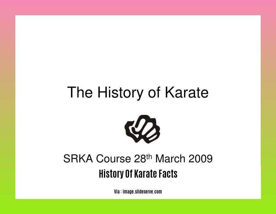 History Of Karate Facts 2