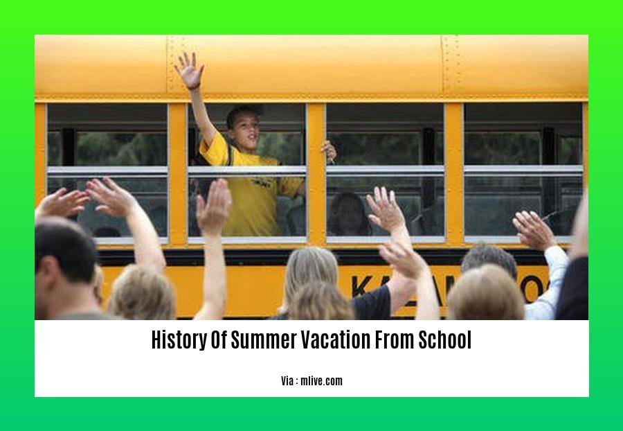 History Of Summer Vacation From School