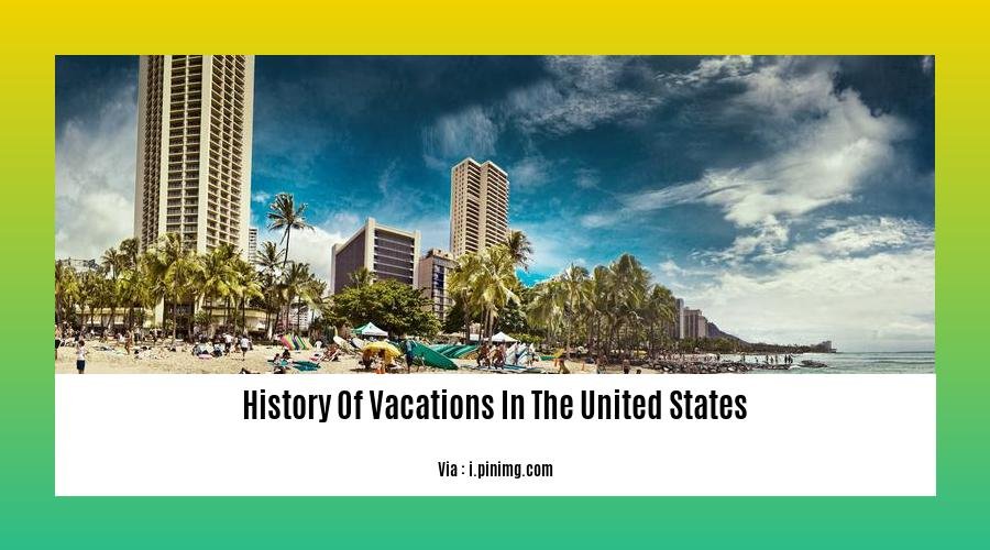 History Of Vacations In The United States