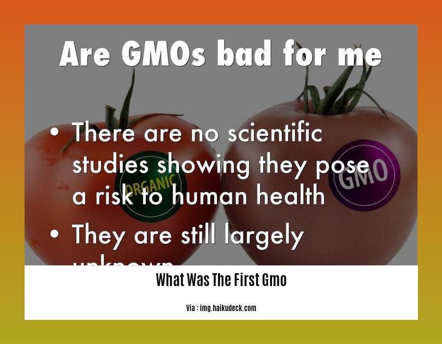 What Was The First Gmo