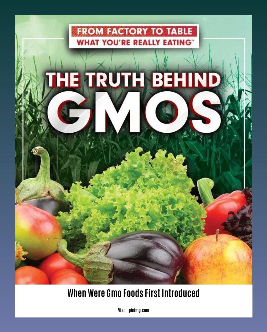 When Were Gmo Foods First Introduced 2