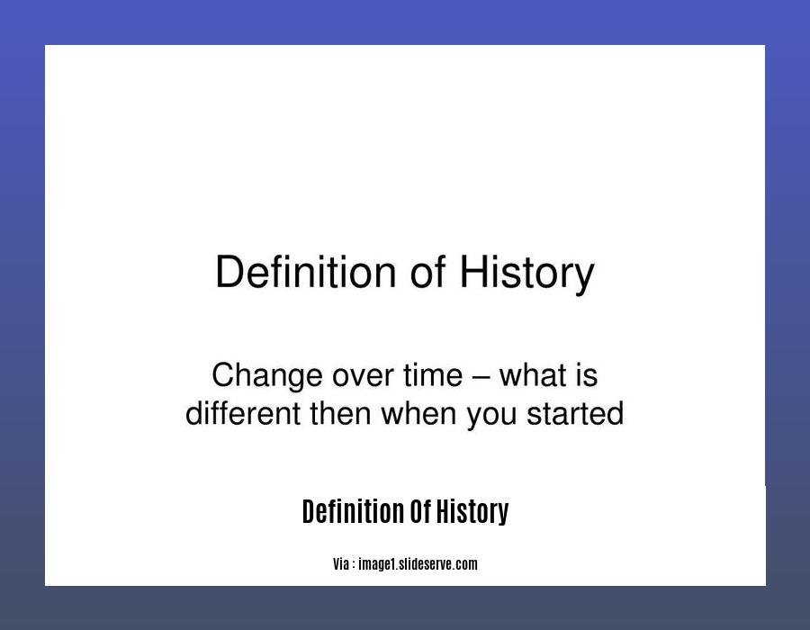 definition of history 2
