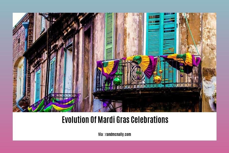  Evolution of Mardi Gras celebrations