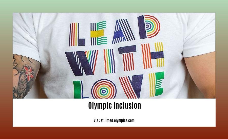  Olympic inclusion