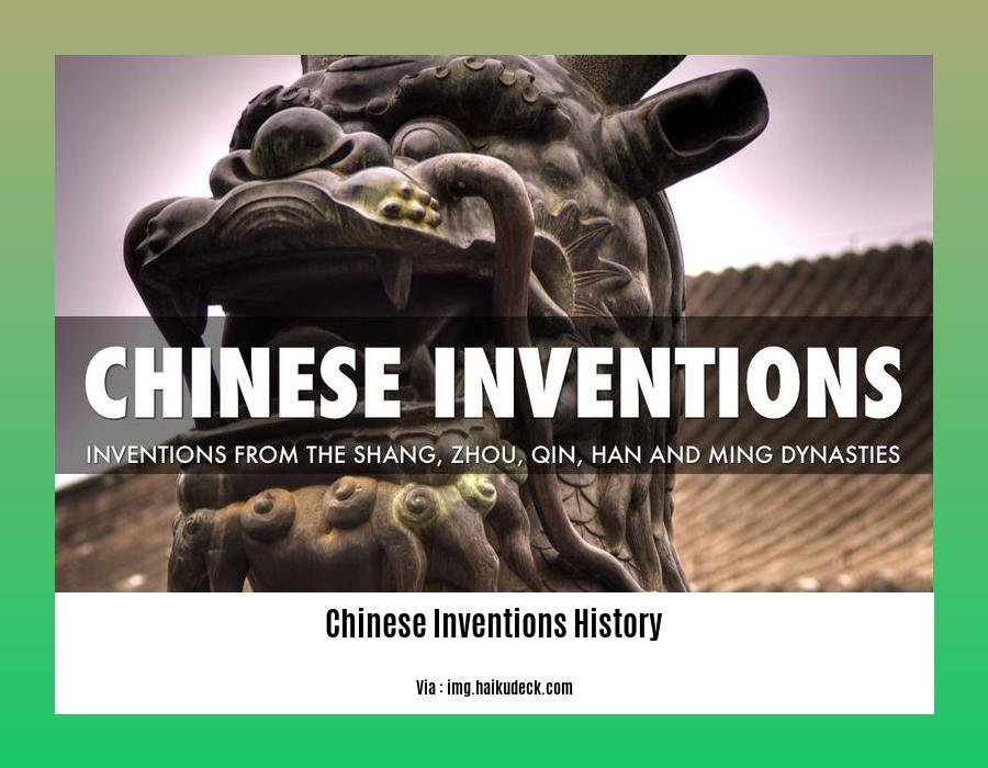 chinese inventions history
