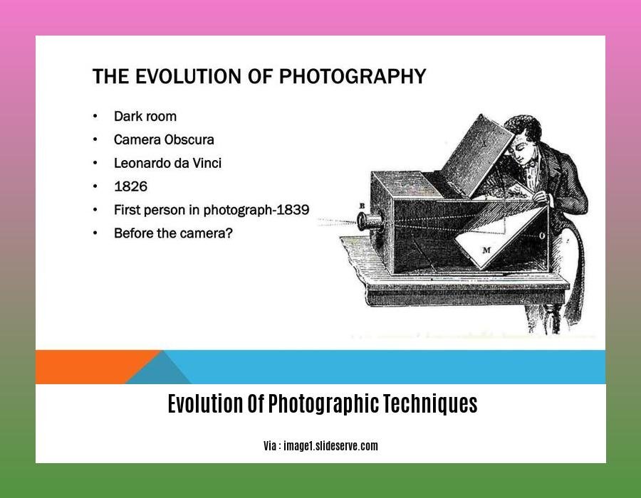  evolution of photographic techniques