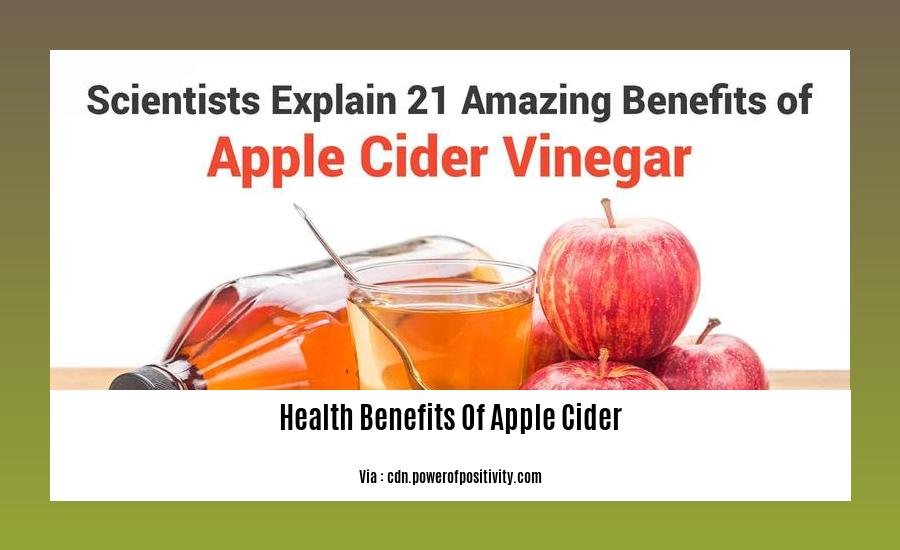 health benefits of apple cider