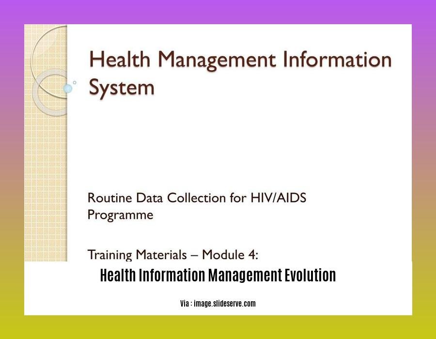 health information management evolution