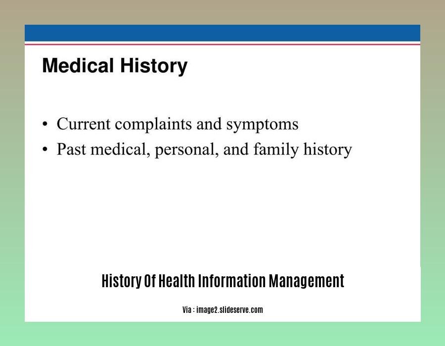 history of health information management
