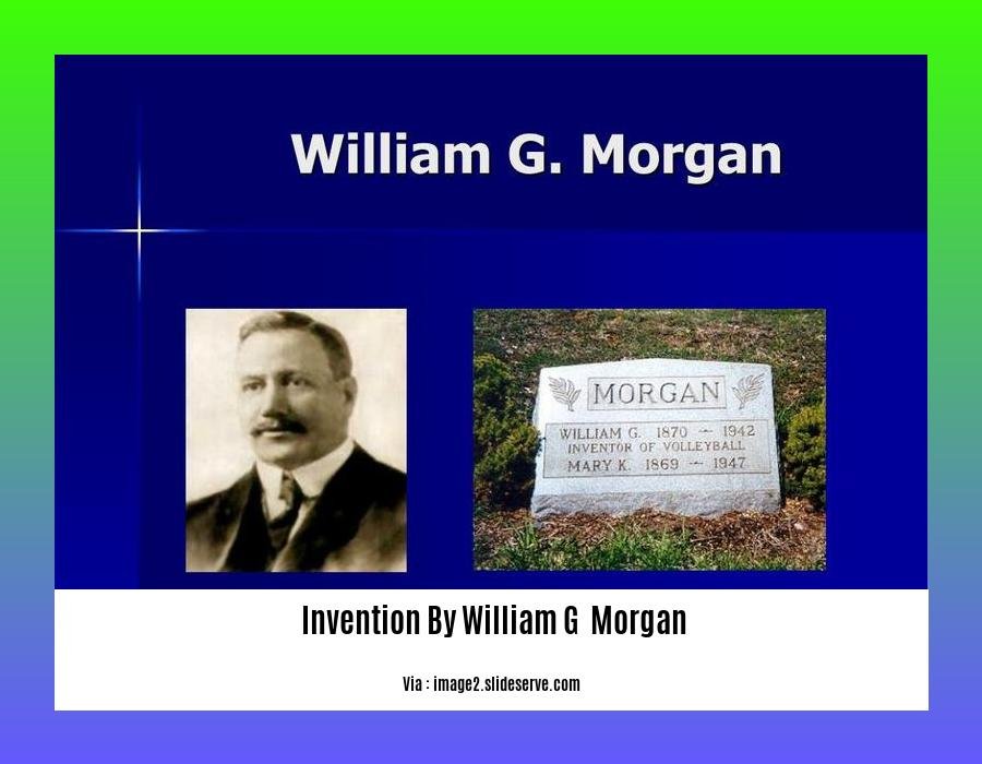  invention by William G  Morgan