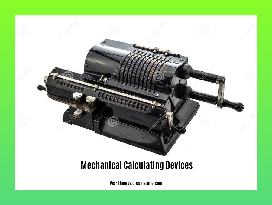  mechanical calculating devices