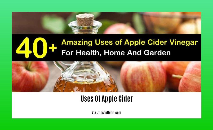 uses of apple cider