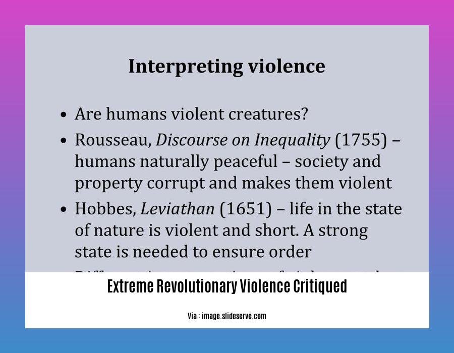 extreme revolutionary violence critiqued 2
