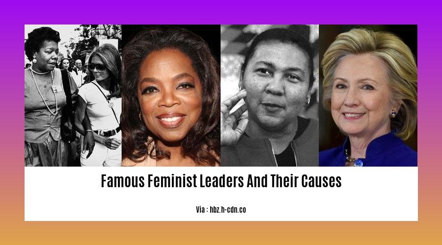 famous feminist leaders and their causes 2