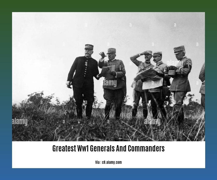 The Greatest Generals and Commanders of World War I