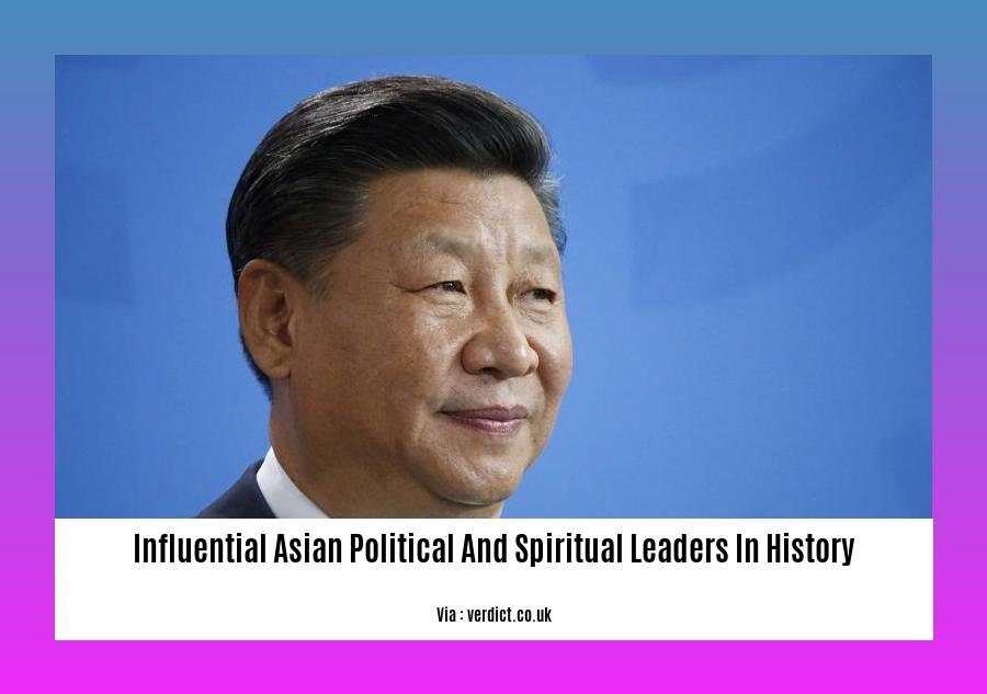 influential asian political and spiritual leaders in history