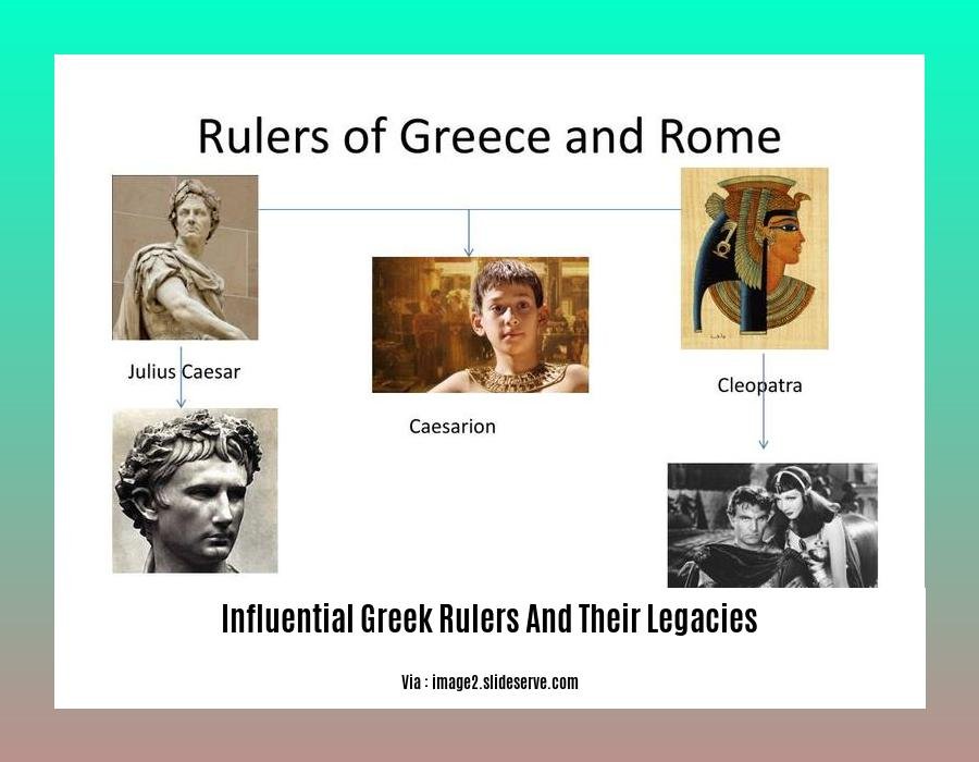 influential greek rulers and their legacies