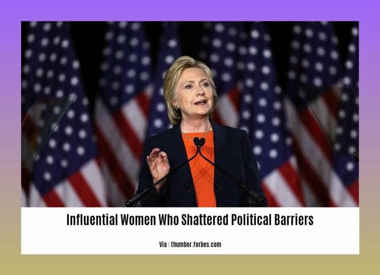 Influential Women Who Shattered Political Barriers