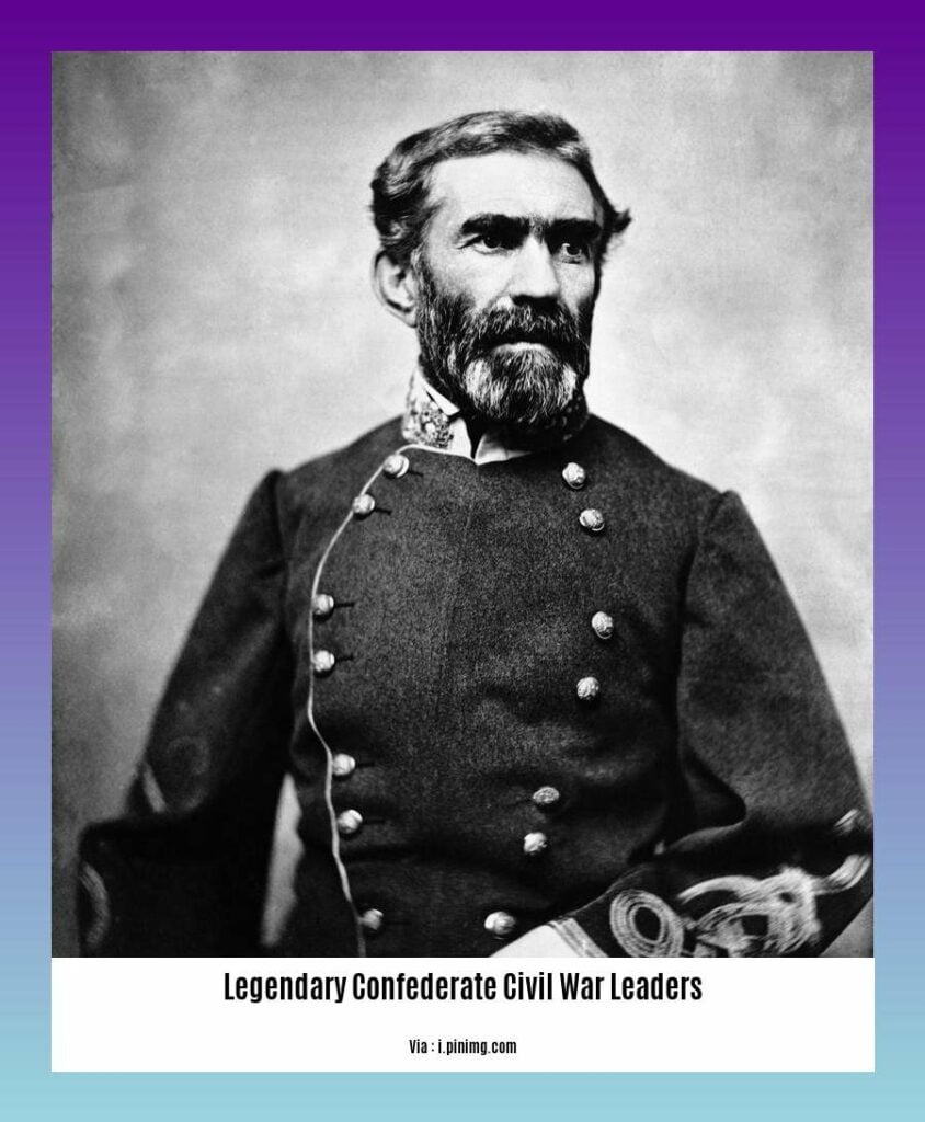 Legendary Confederate Civil War Leaders: A Historical Perspective