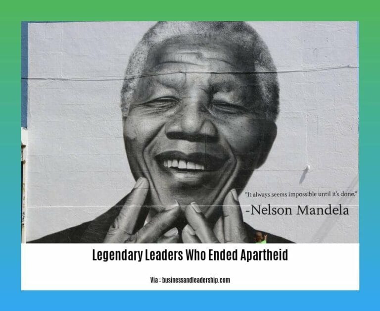 The Legendary Leaders Who Ended Apartheid: Their Unwavering Resolve and ...