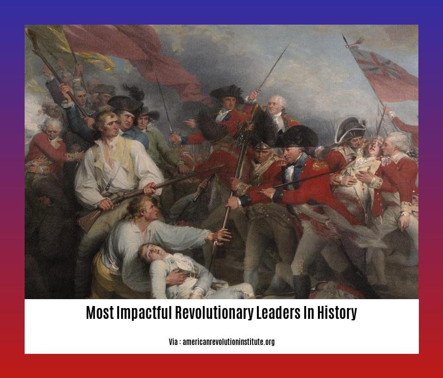 most impactful revolutionary leaders in history