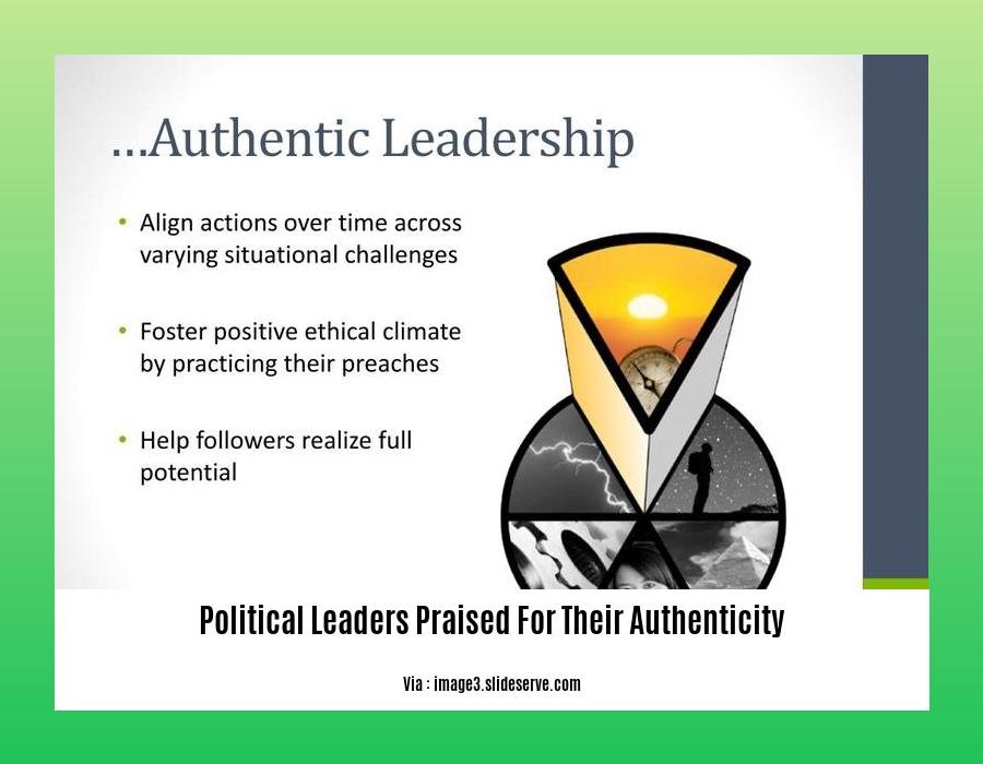 political leaders praised for their authenticity