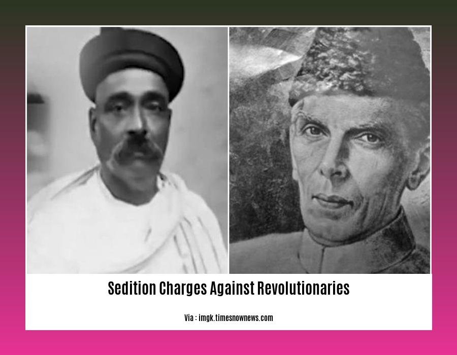 sedition charges against revolutionaries
